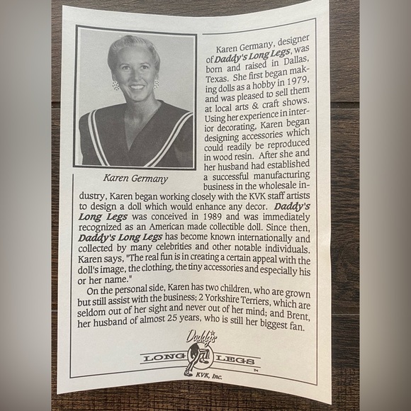 Daddy’s Long Legs Doll Sophie Retired 1995 - Picture 13 of 13